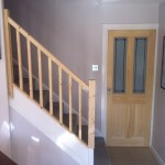 Staircase with Fitted Spindles, Handrail and Newel posts